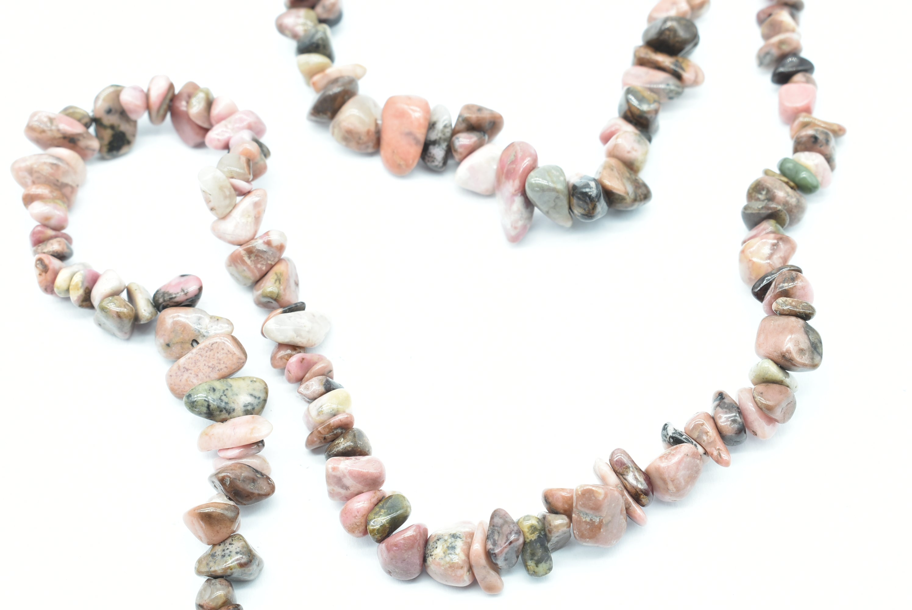 Rhodonite stones necklace