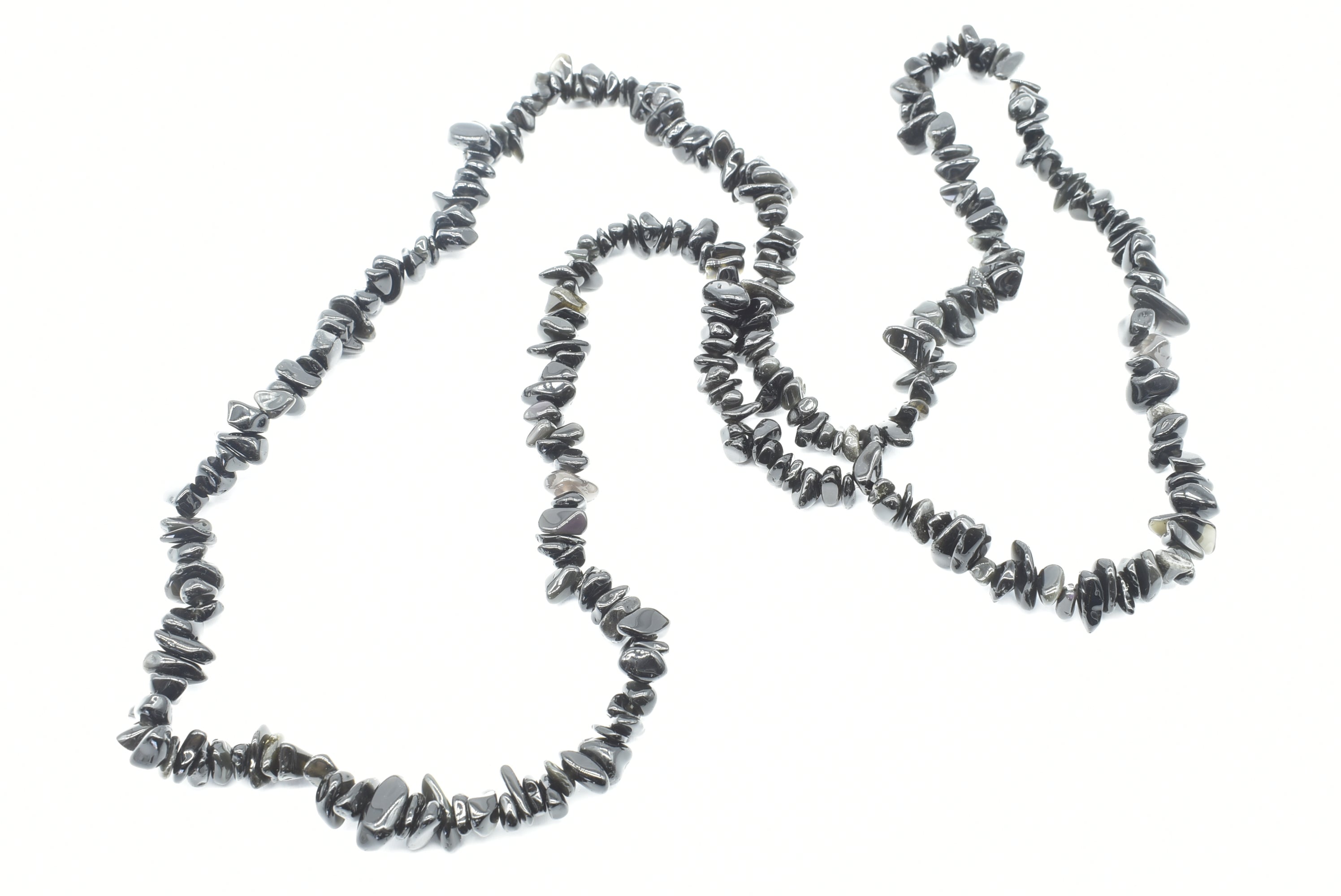 Sheen Obsidian stone necklace