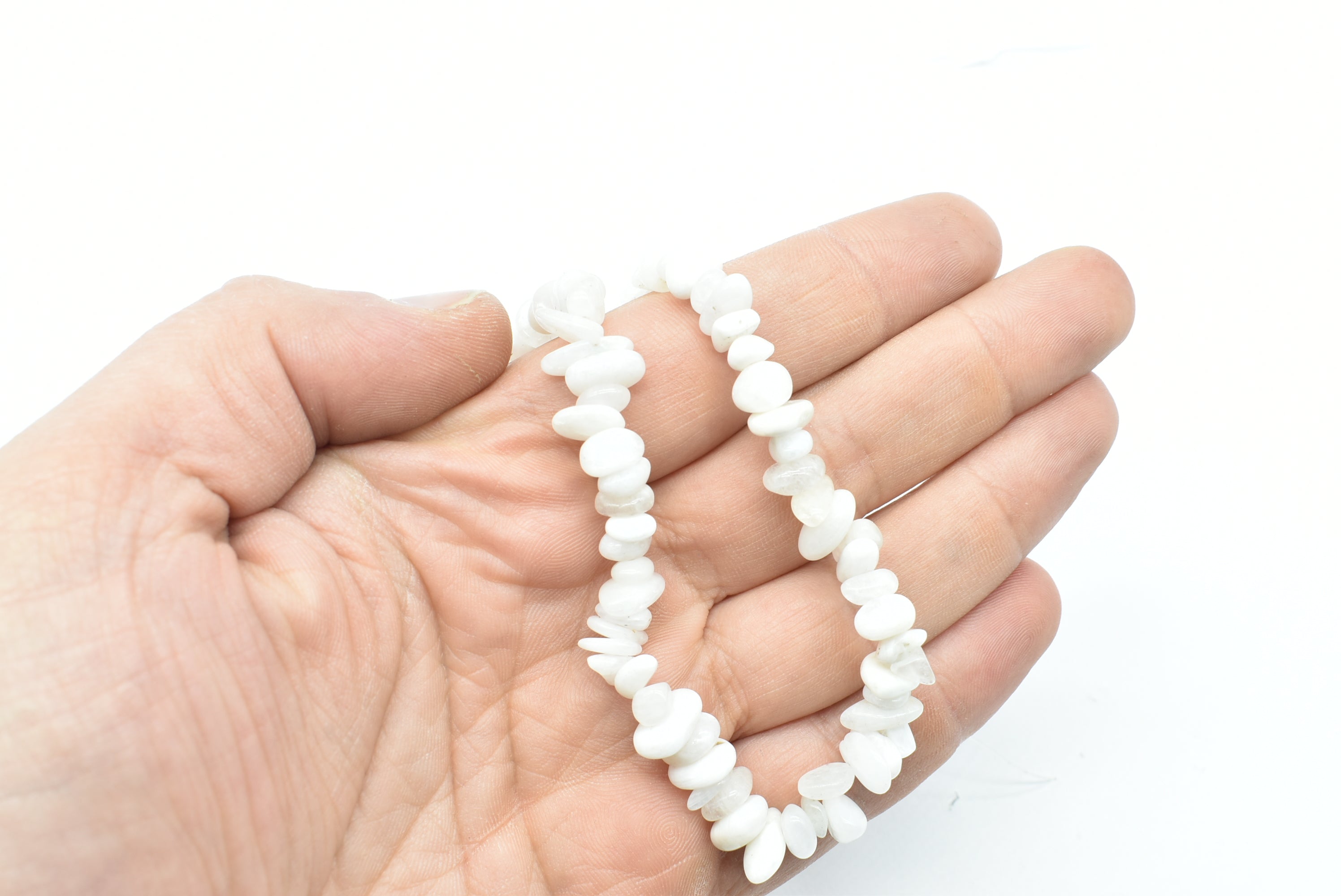 White Jade stones necklace