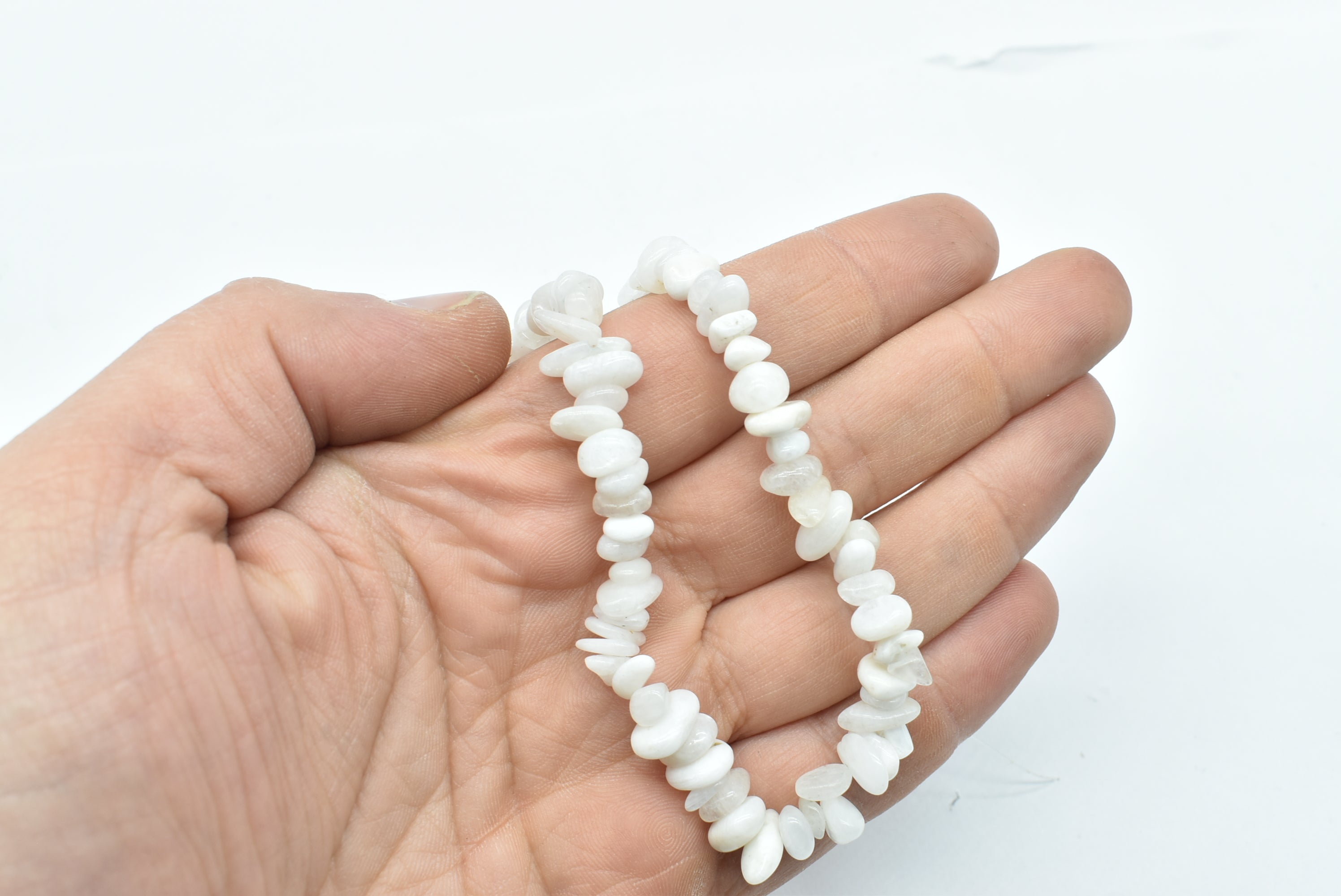 White Jade stones necklace
