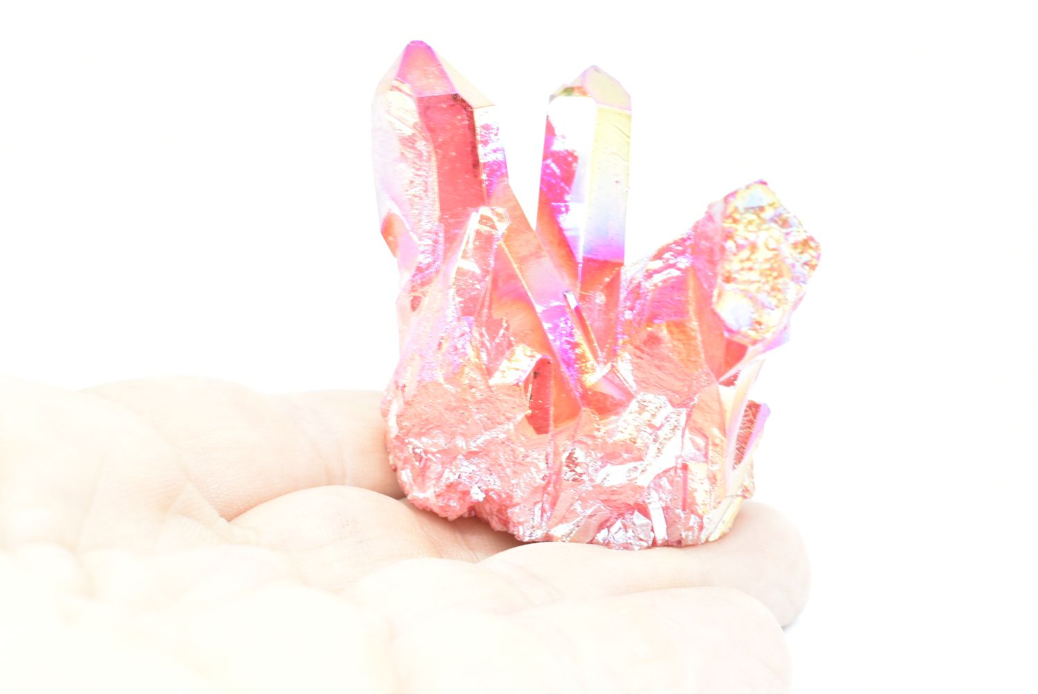 Rose Aura Quartz Druze