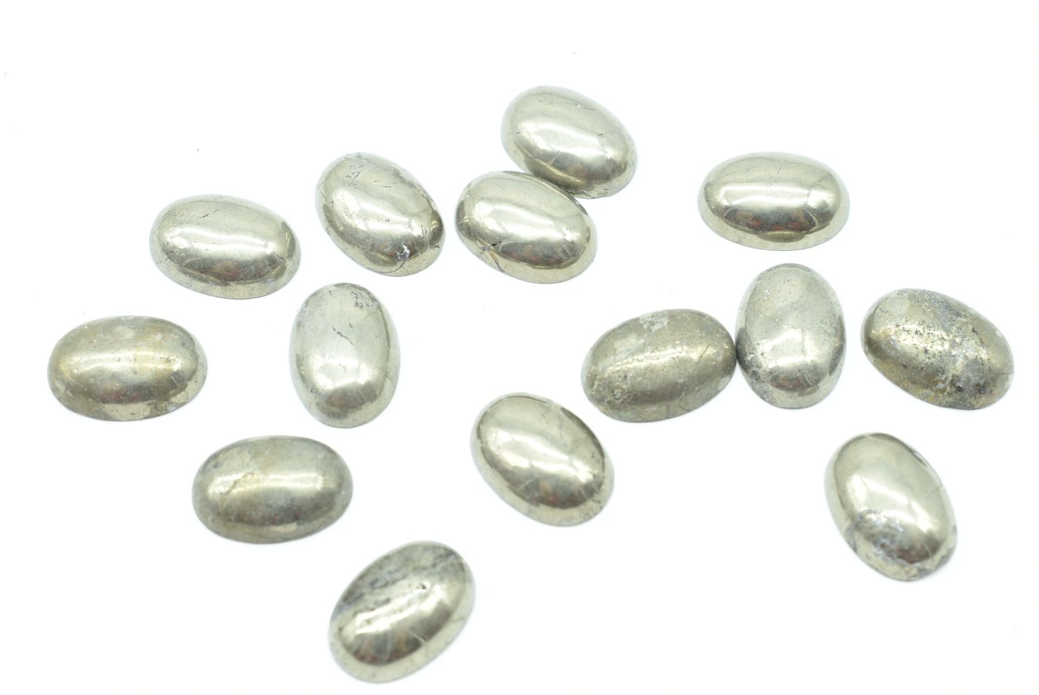 Oval Pyrite Cabochon - 14 mm