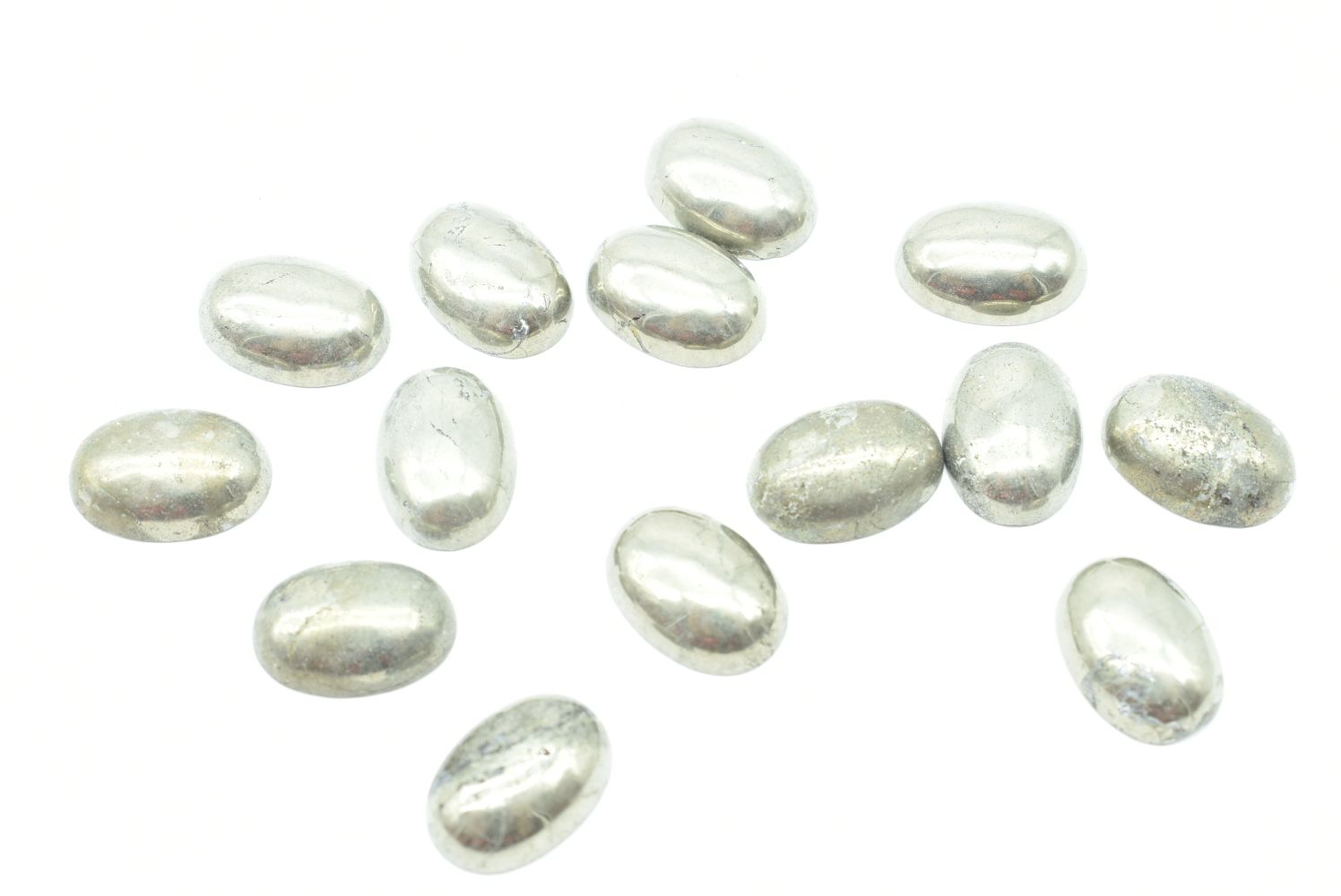 Oval Pyrite Cabochon - 14 mm