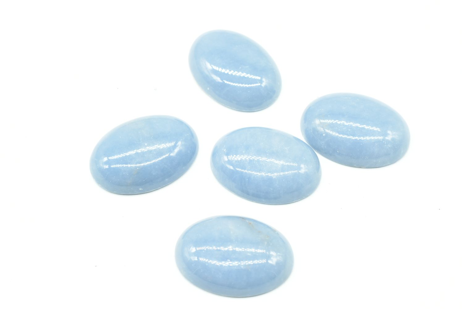 Oval Angelite Cabochon - 25 mm