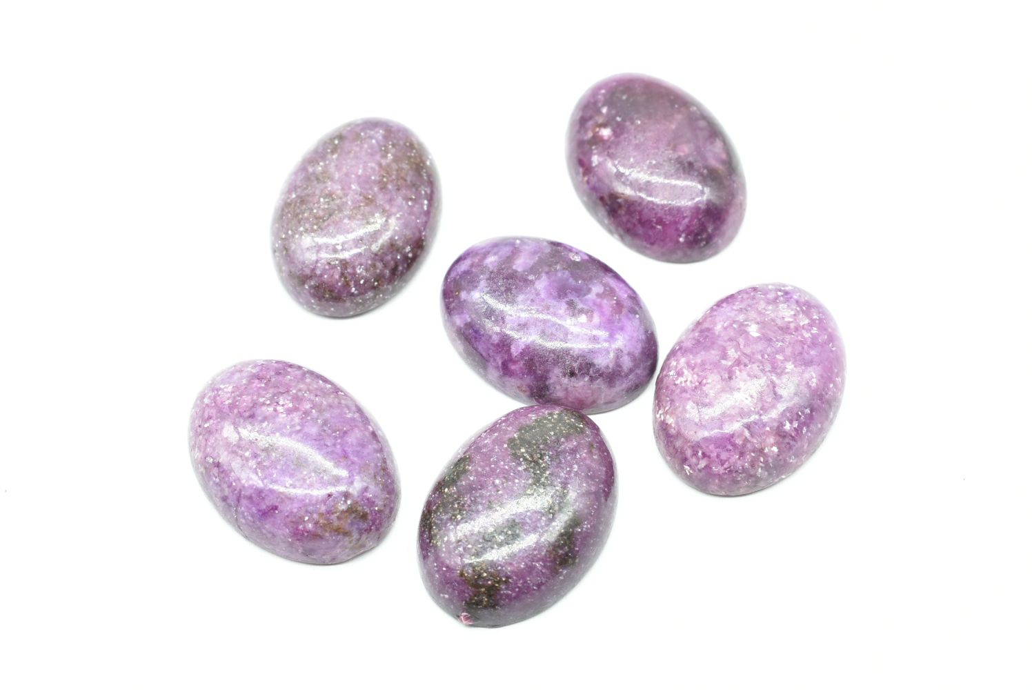 Oval Lepidolite Cabochon - 18 mm