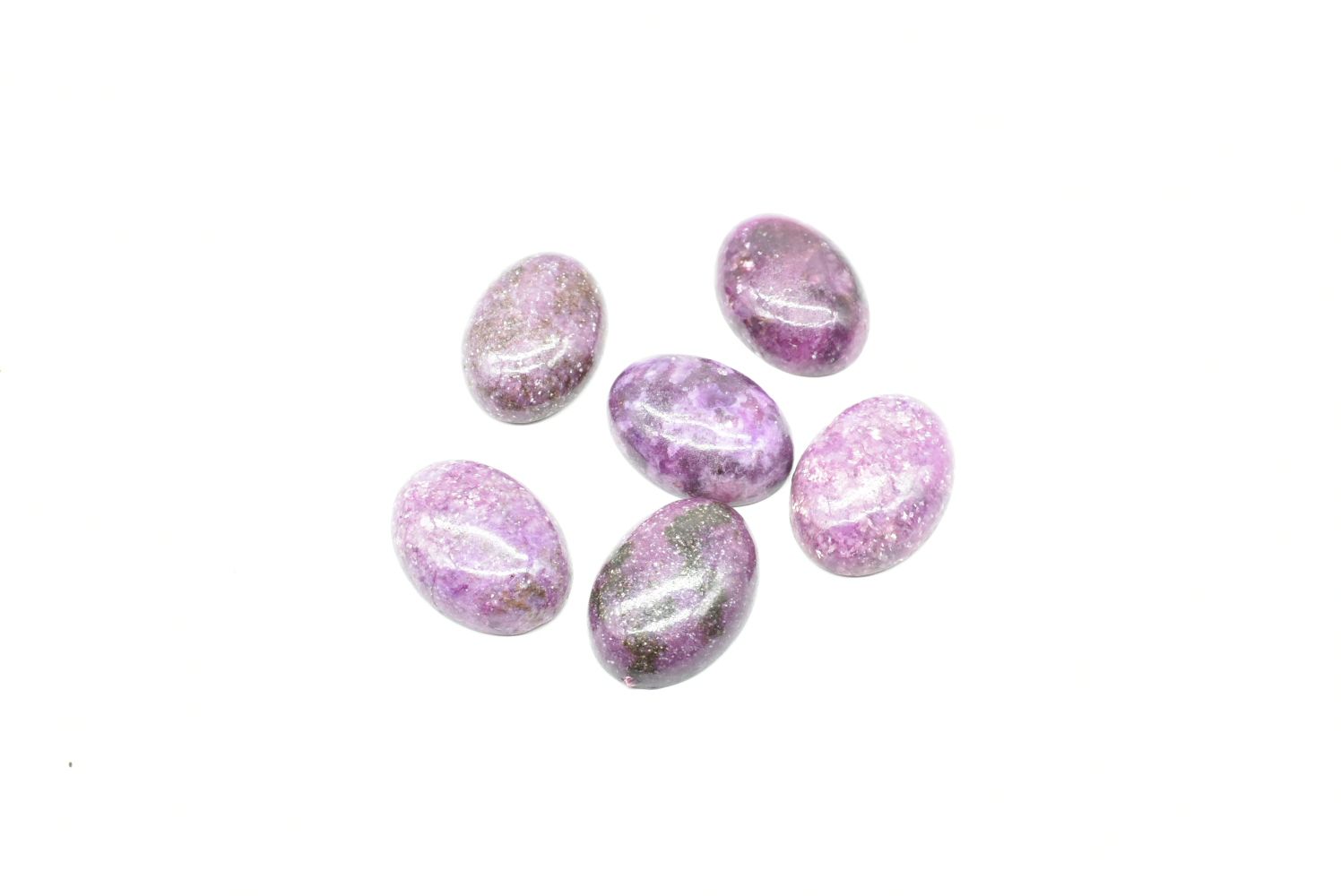 Oval Lepidolite Cabochon - 18 mm