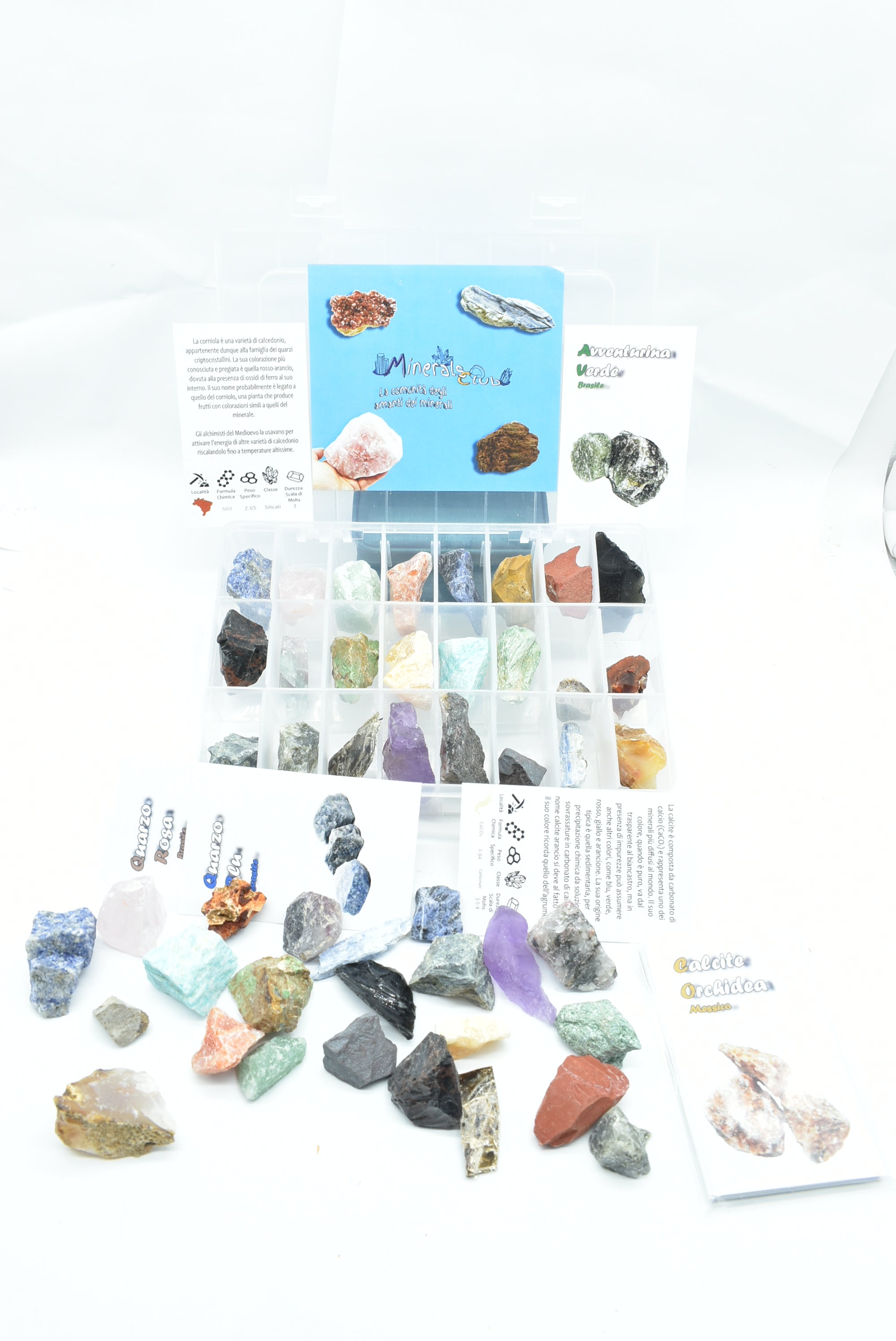 Raw mineral set - 24 pieces