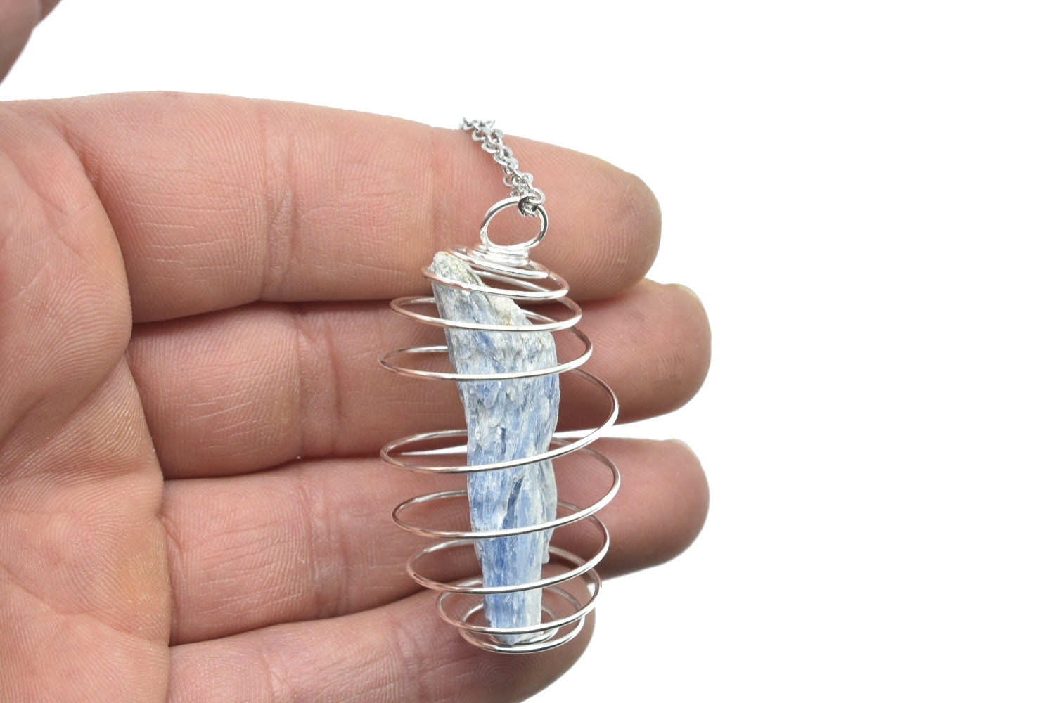 Rough Kyanite stone pendant