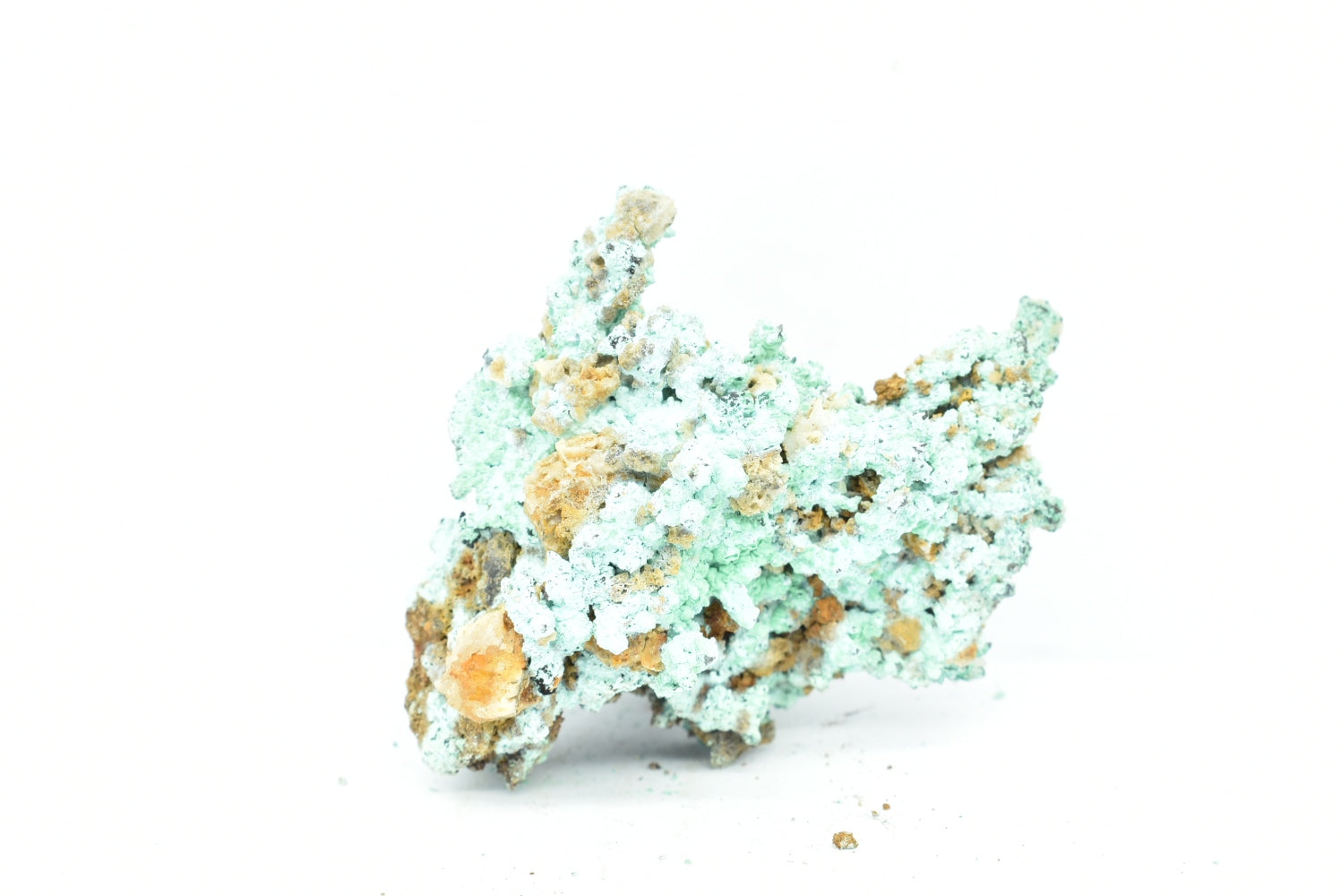 Copper with green oxidation