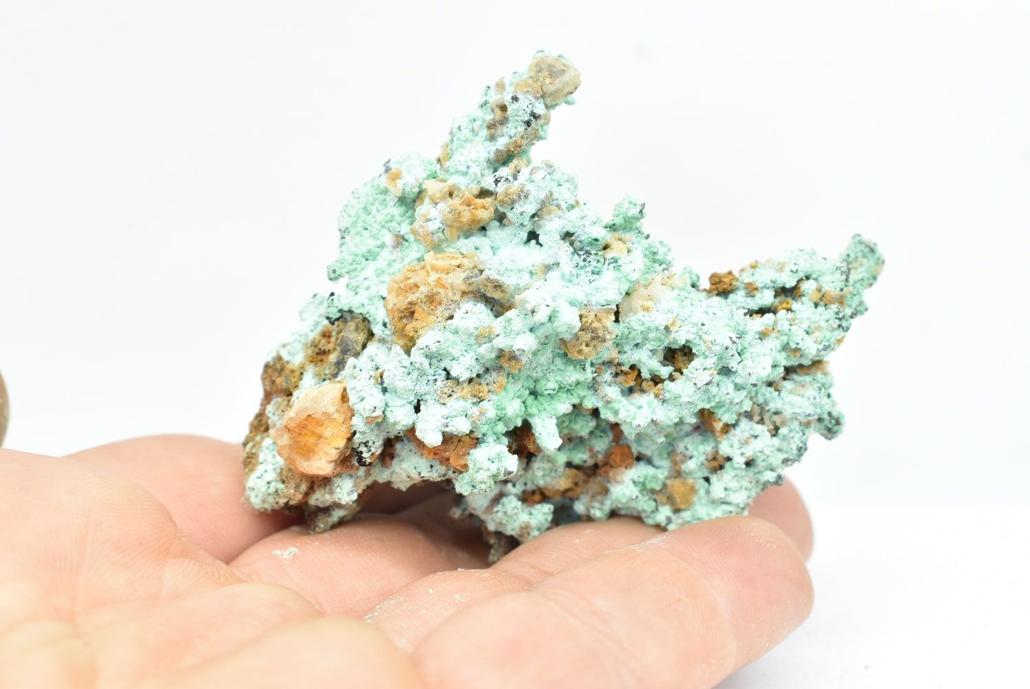 Copper with green oxidation