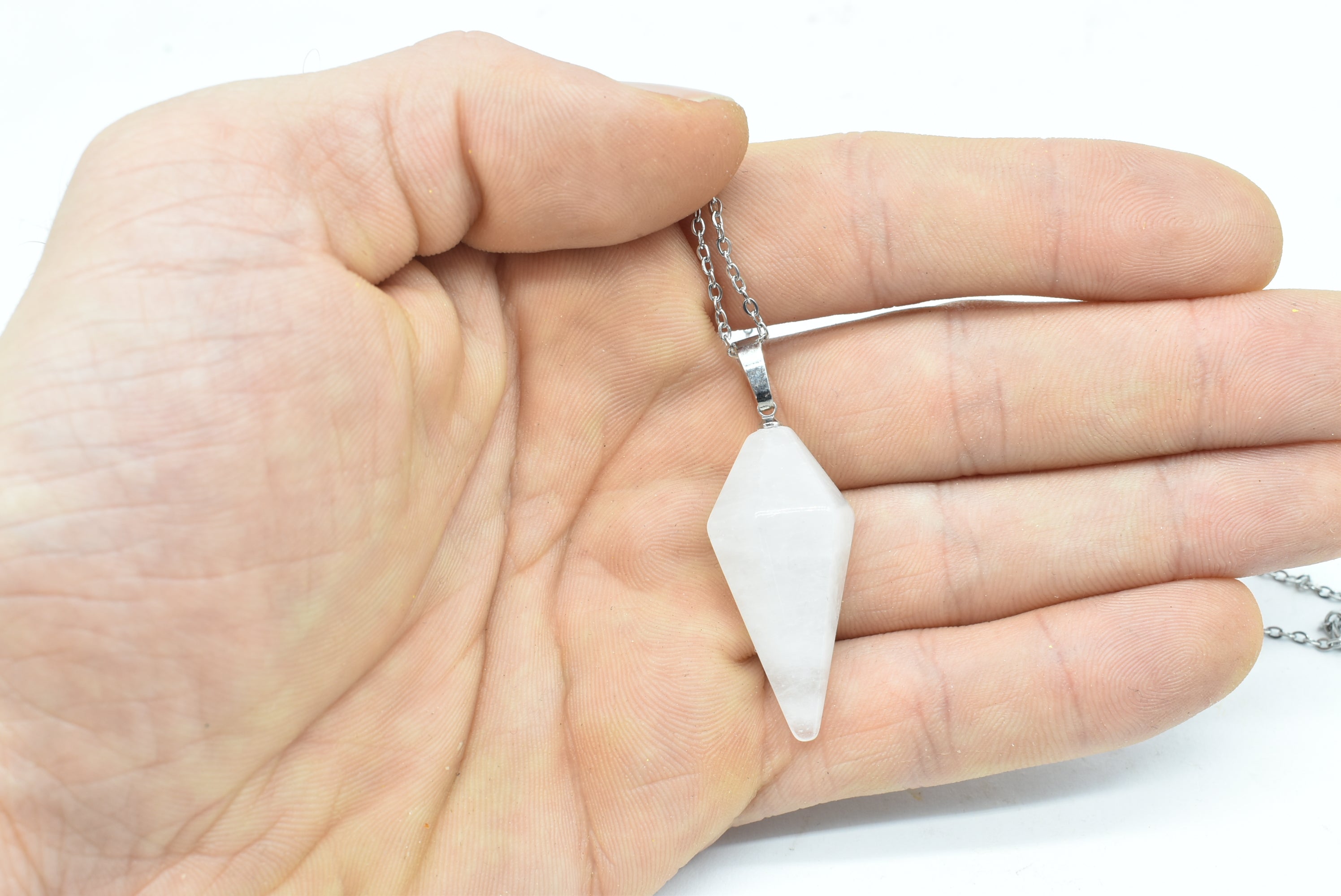 Hyaline Quartz Pendulum Pendant - Rock Crystal