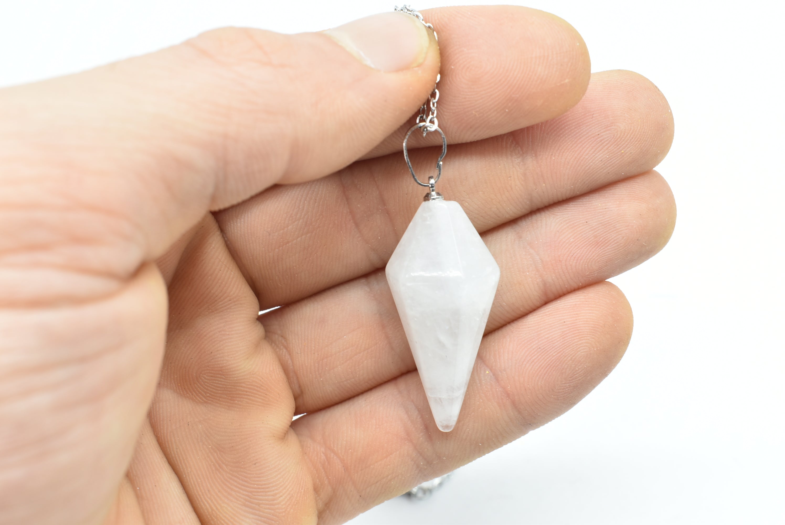 Hyaline Quartz Pendulum Pendant - Rock Crystal