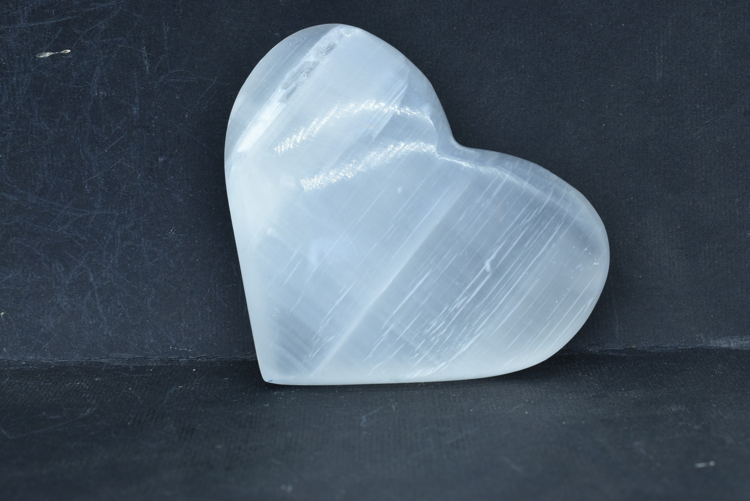Heart of White Selenite 7.8 cm