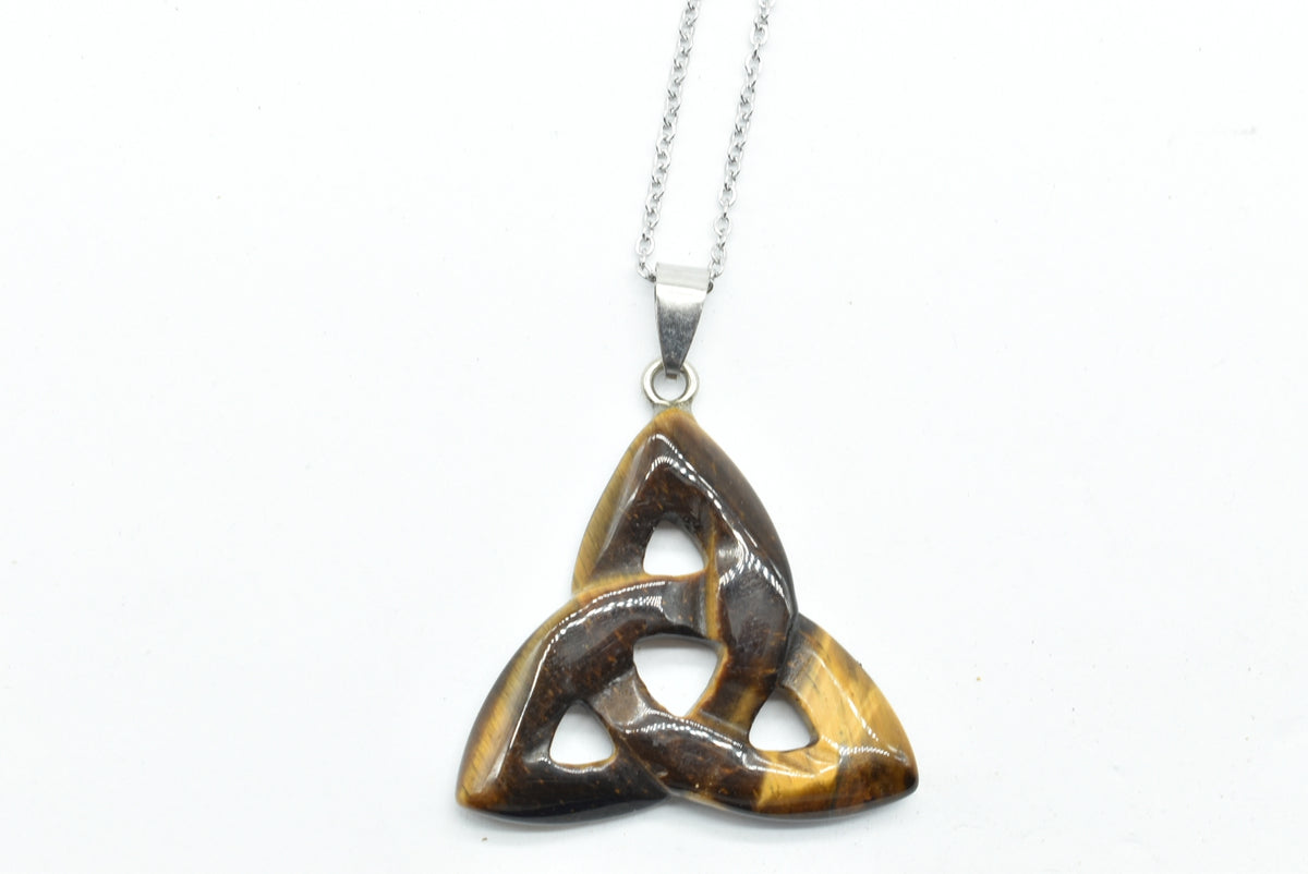 Ciondolo Con Nodo Della Santissima Trinità / Collana Con Triquetra Ciondolo Con Nodo Della Santissima Trinità / Collana Con Triquetra
