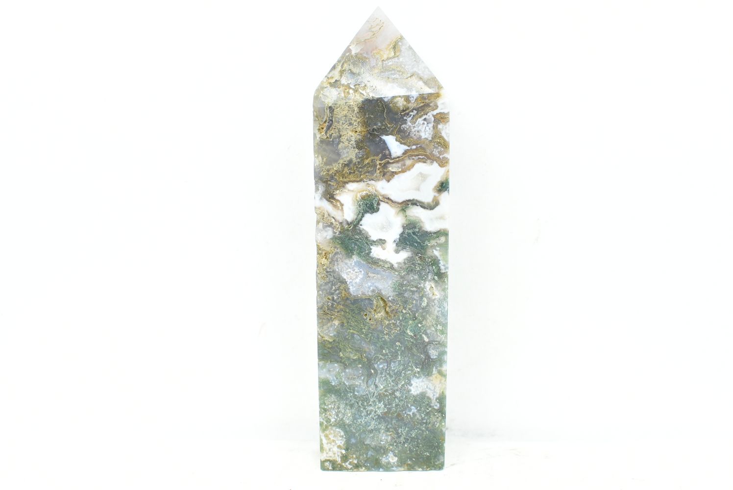 Obelisco di Agata Muschiata 9.9 cm