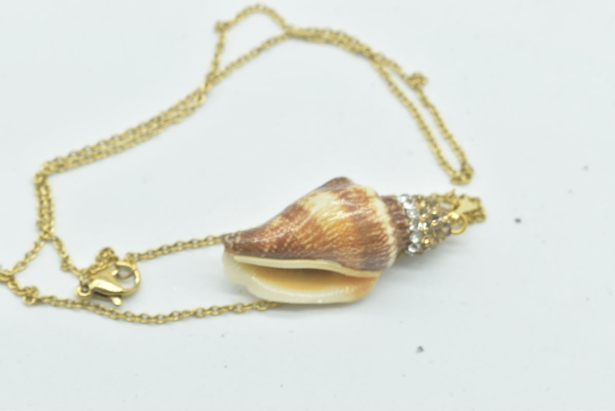 Spiral Sea Shell Pendant