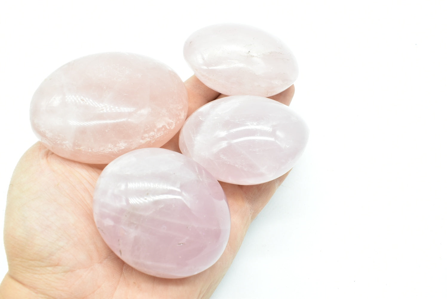 Rose Quartz Palm Stone