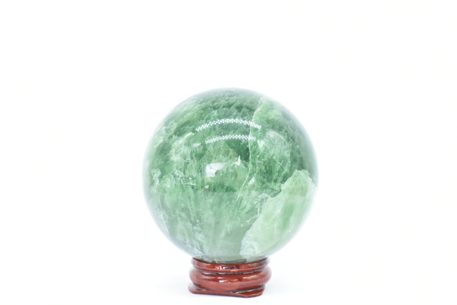 Green Fluorite sphere 6.3 cm