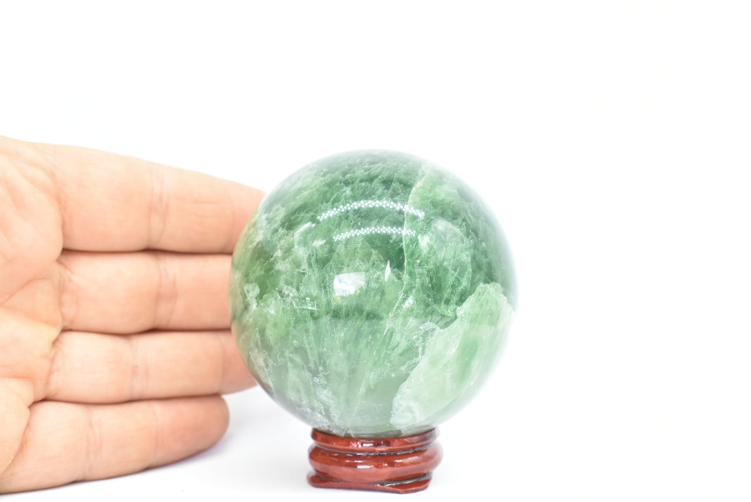 Sfera di Fluorite Verde 6.3 cm