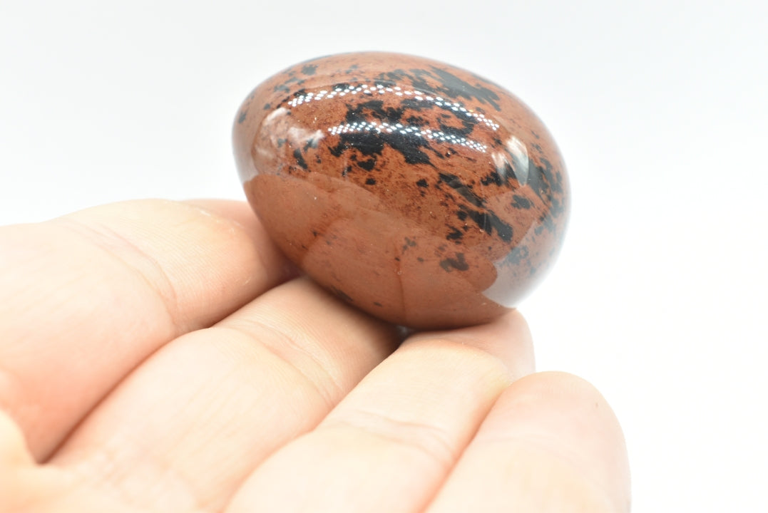 Uovo di Ossidiana Mogano 4 cm