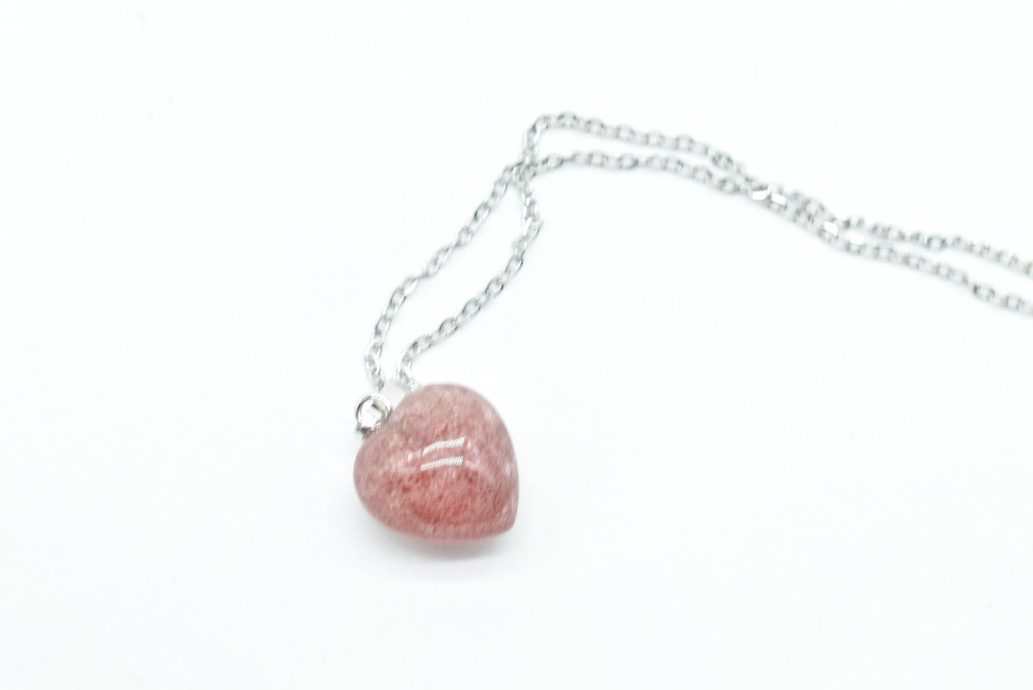 Cherry Quartz Heart Pendant