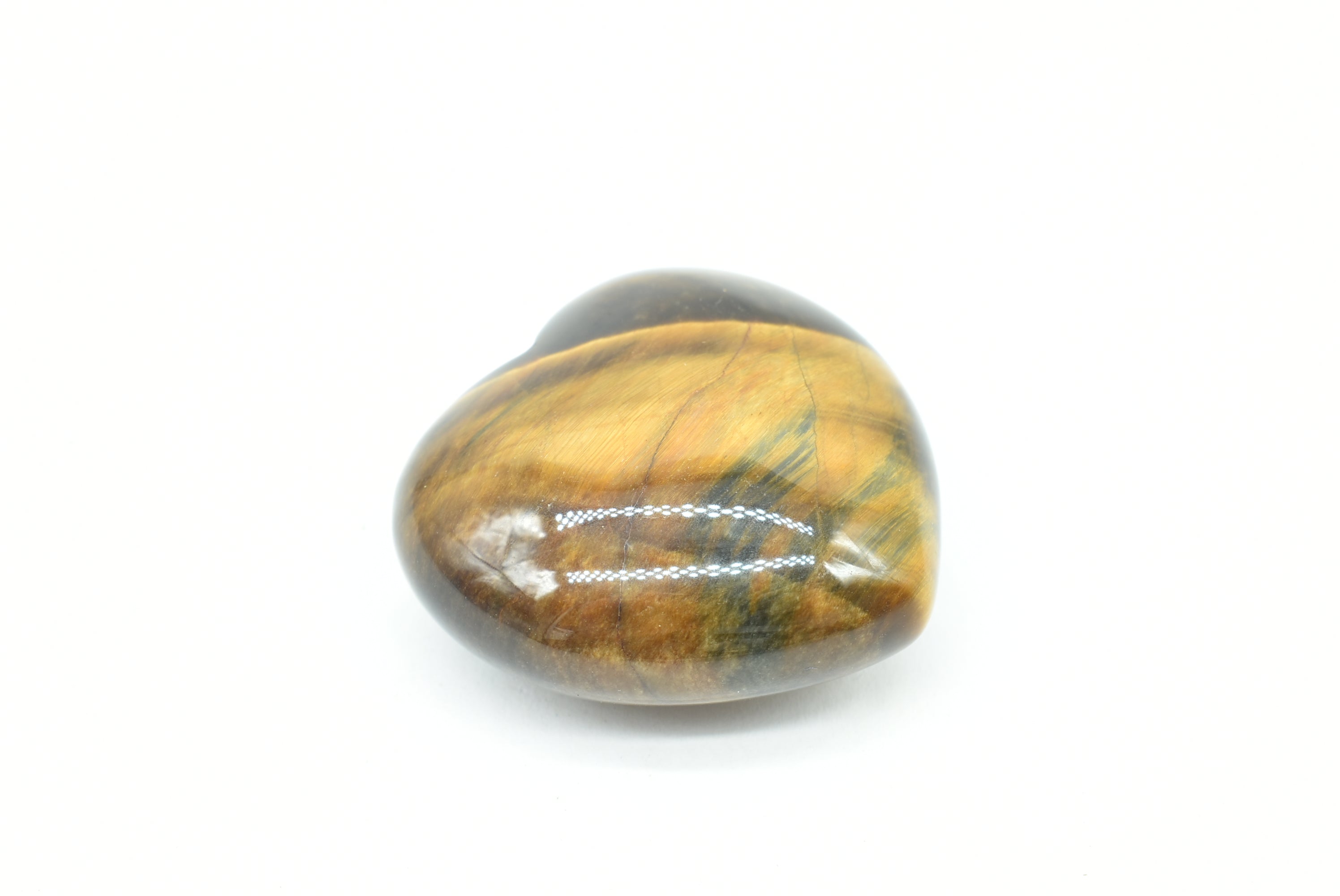 Tiger Eye Heart 4 cm