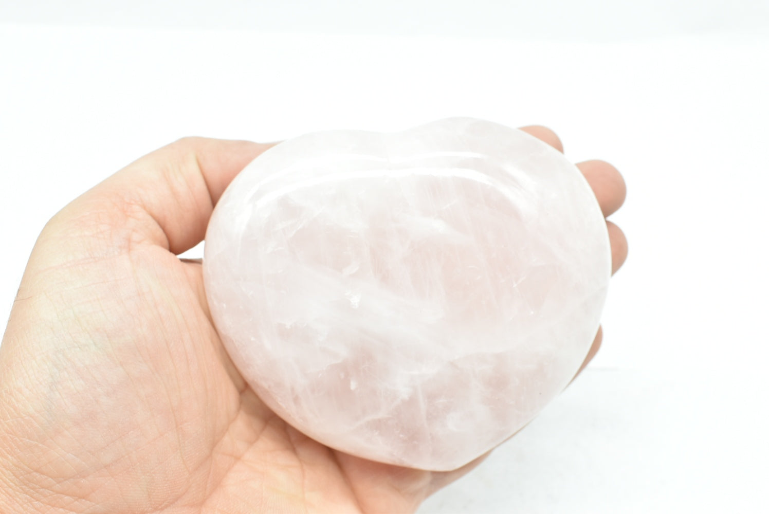 Rose Quartz Heart 9.5 cm