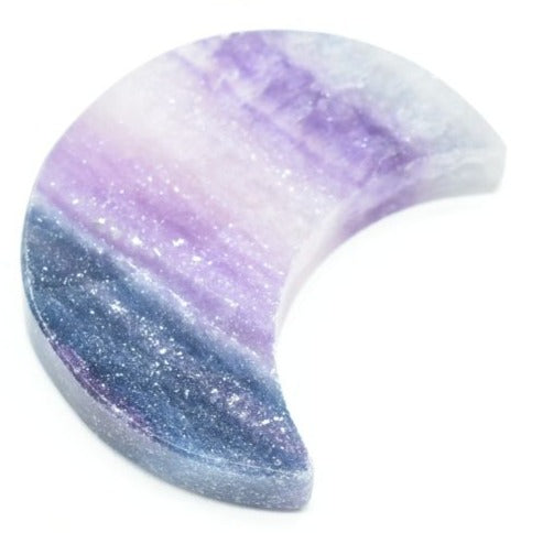 Rainbow Fluorite Moon