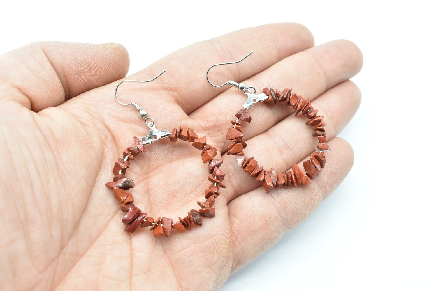 Red Jasper stones earrings