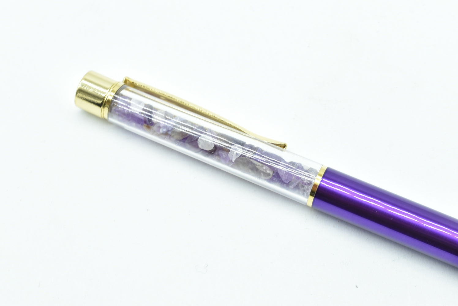 Pen with Amethyst chips