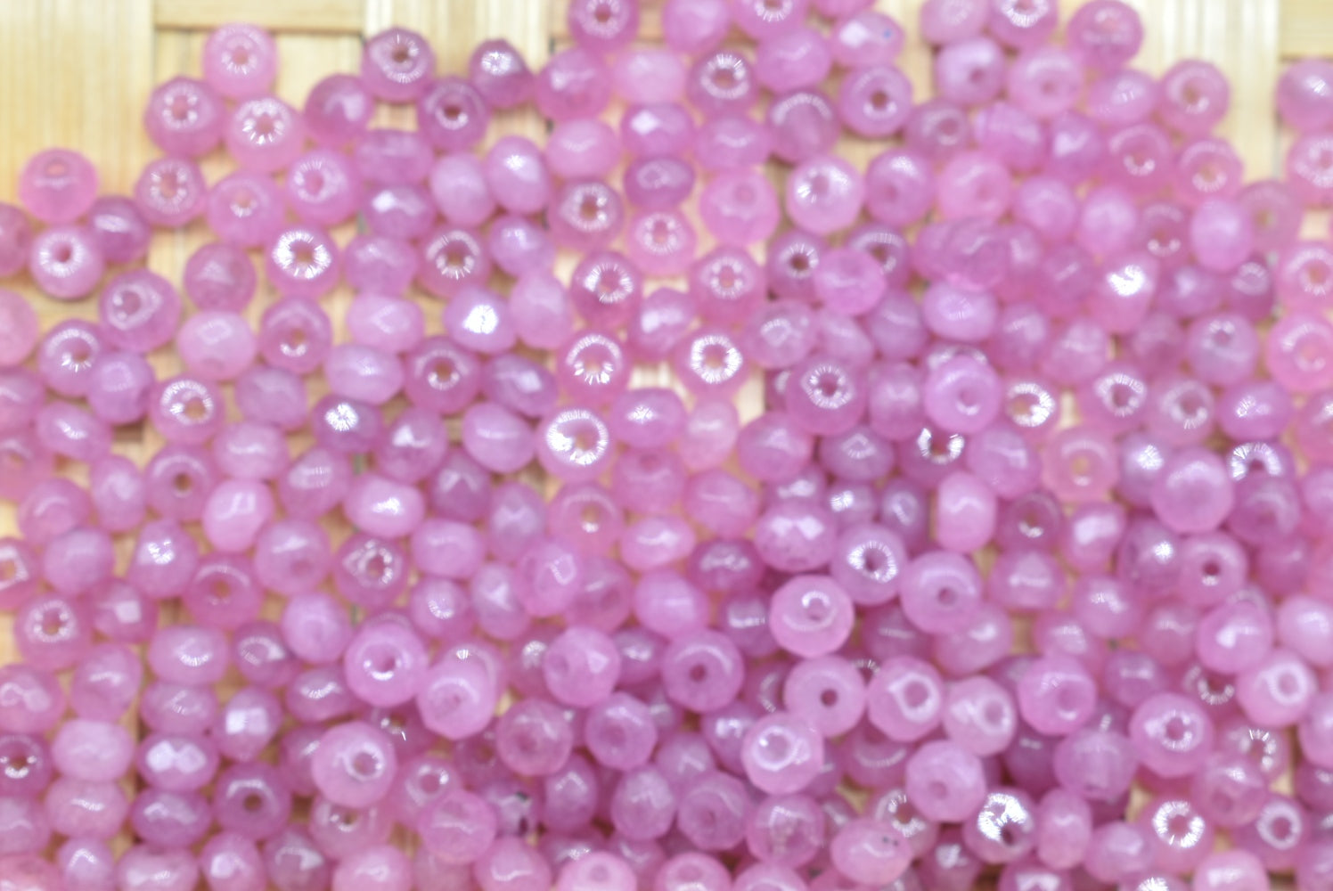 Ruby Beads 4 mm Perforated - 5 Beads