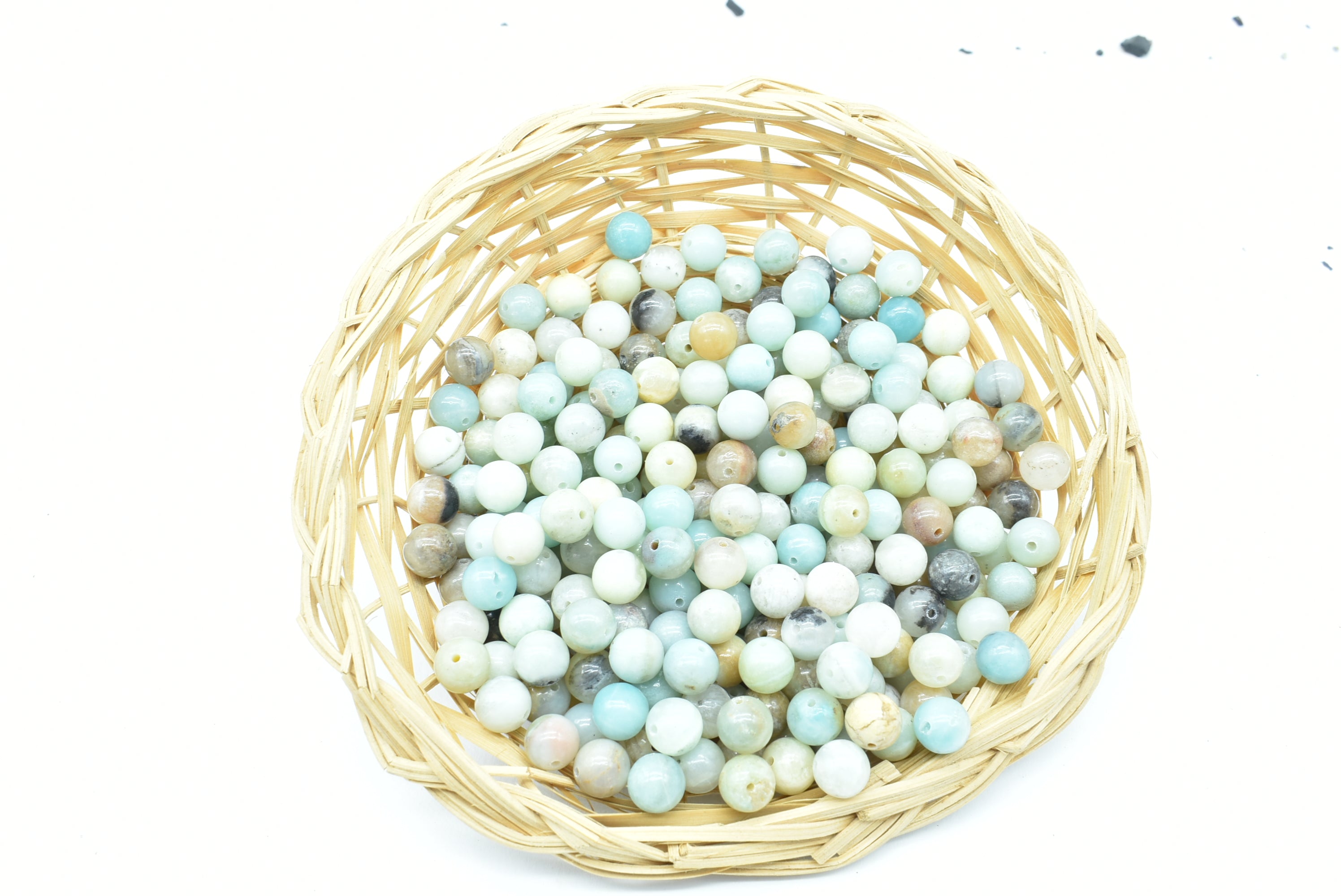 Amazonite Beads 8.5 mm Perforated - 10 Beads