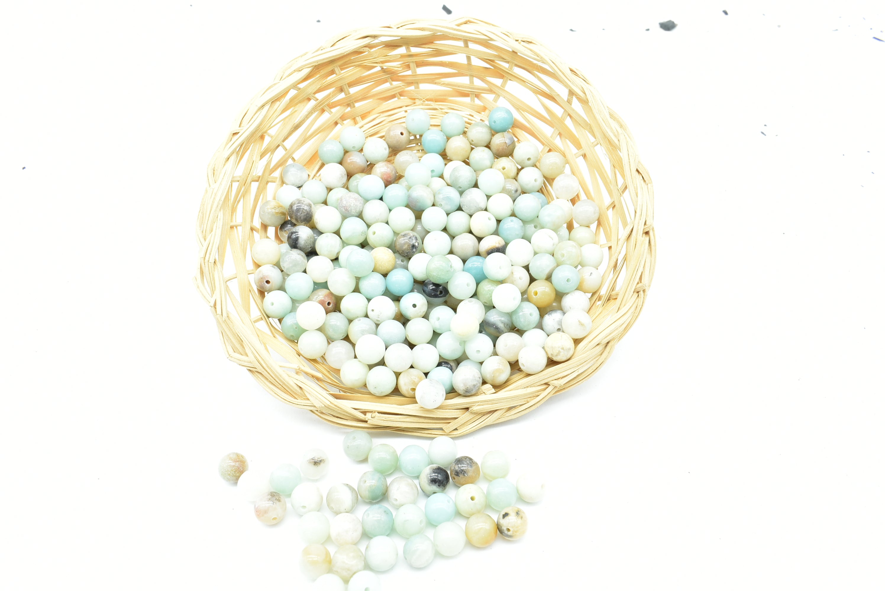 Amazonite Beads 8.5 mm Perforated - 10 Beads