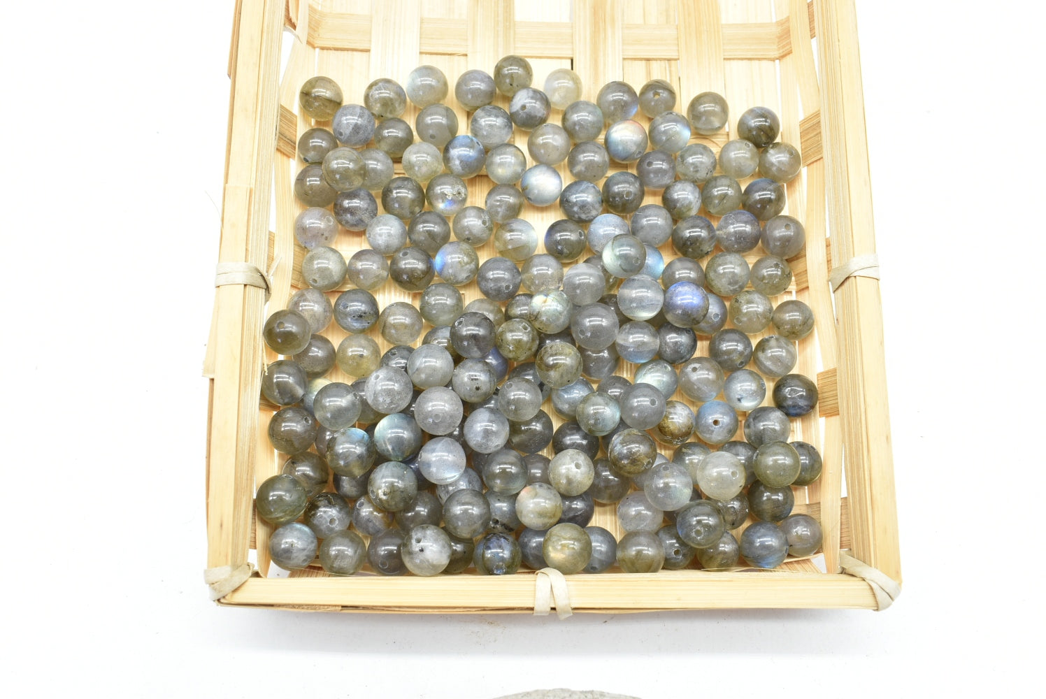 Perline di Labradorite 8 mm Forate Qualità AA - 3 Perline
