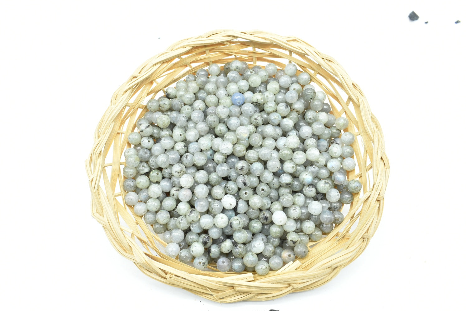 Labradorite Beads 6 mm Perforated - 10 Beads