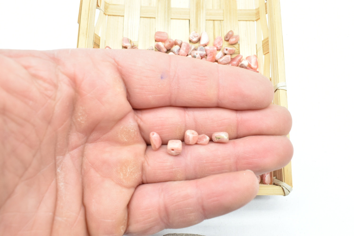 Perline di Rodocrosite 5-11 mm Forate - 5 Perline