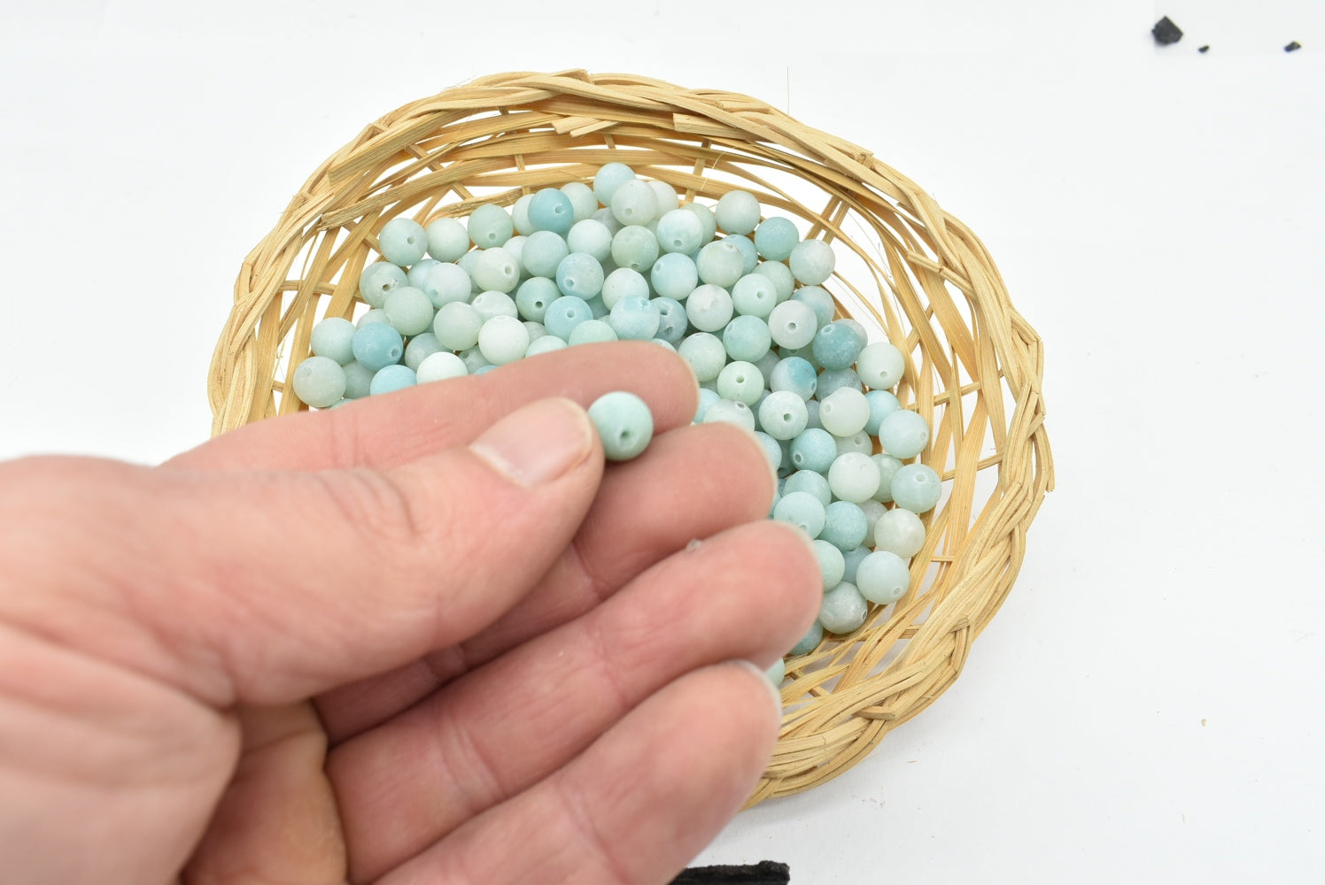 Amazonite Beads 8 mm Perforated - 5 Beads