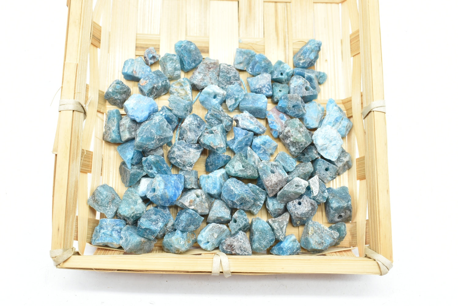 Raw Apatite 6-12 mm Perforated - 1 Piece