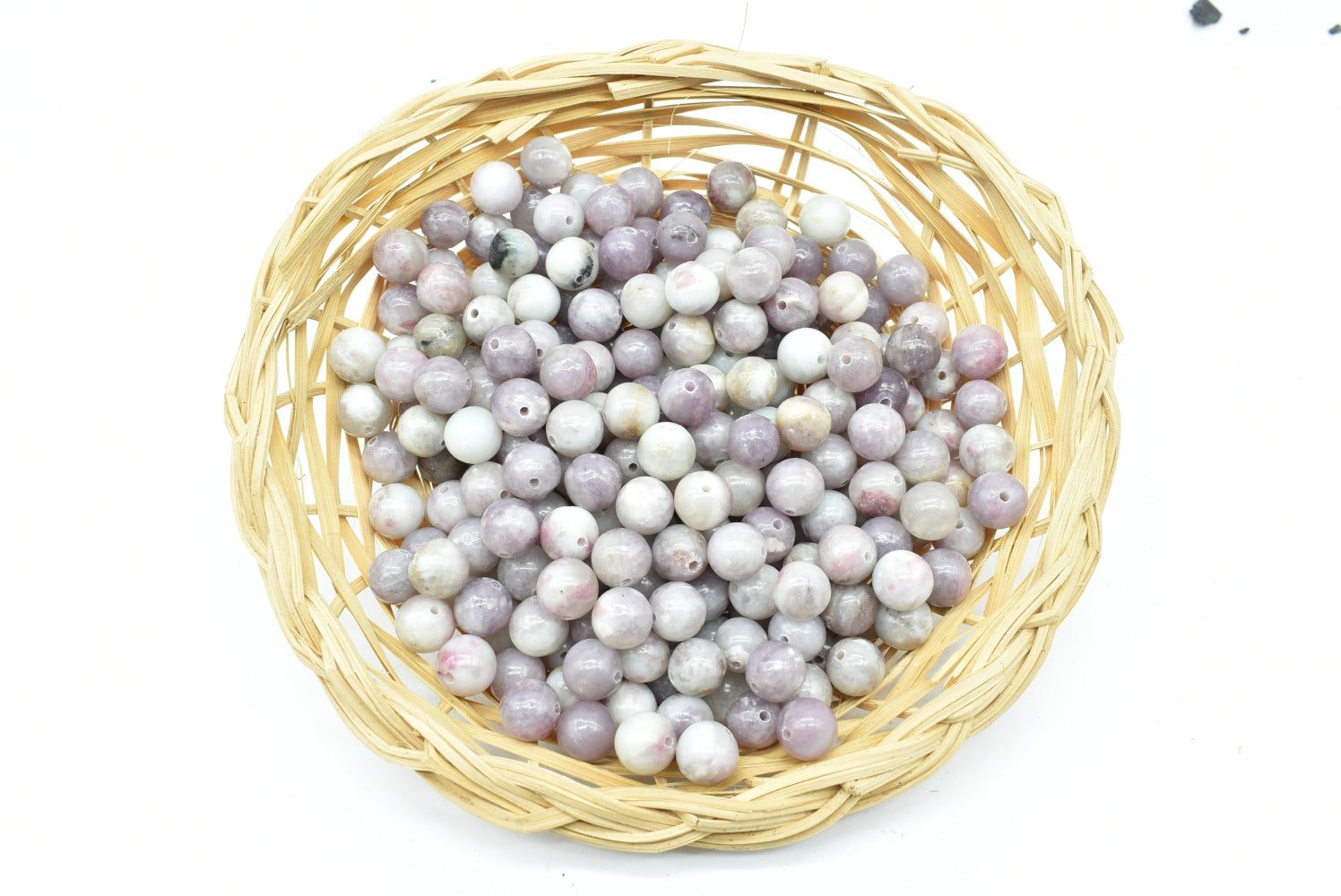 Rubellite Beads 8 mm Perforated - 5 Beads