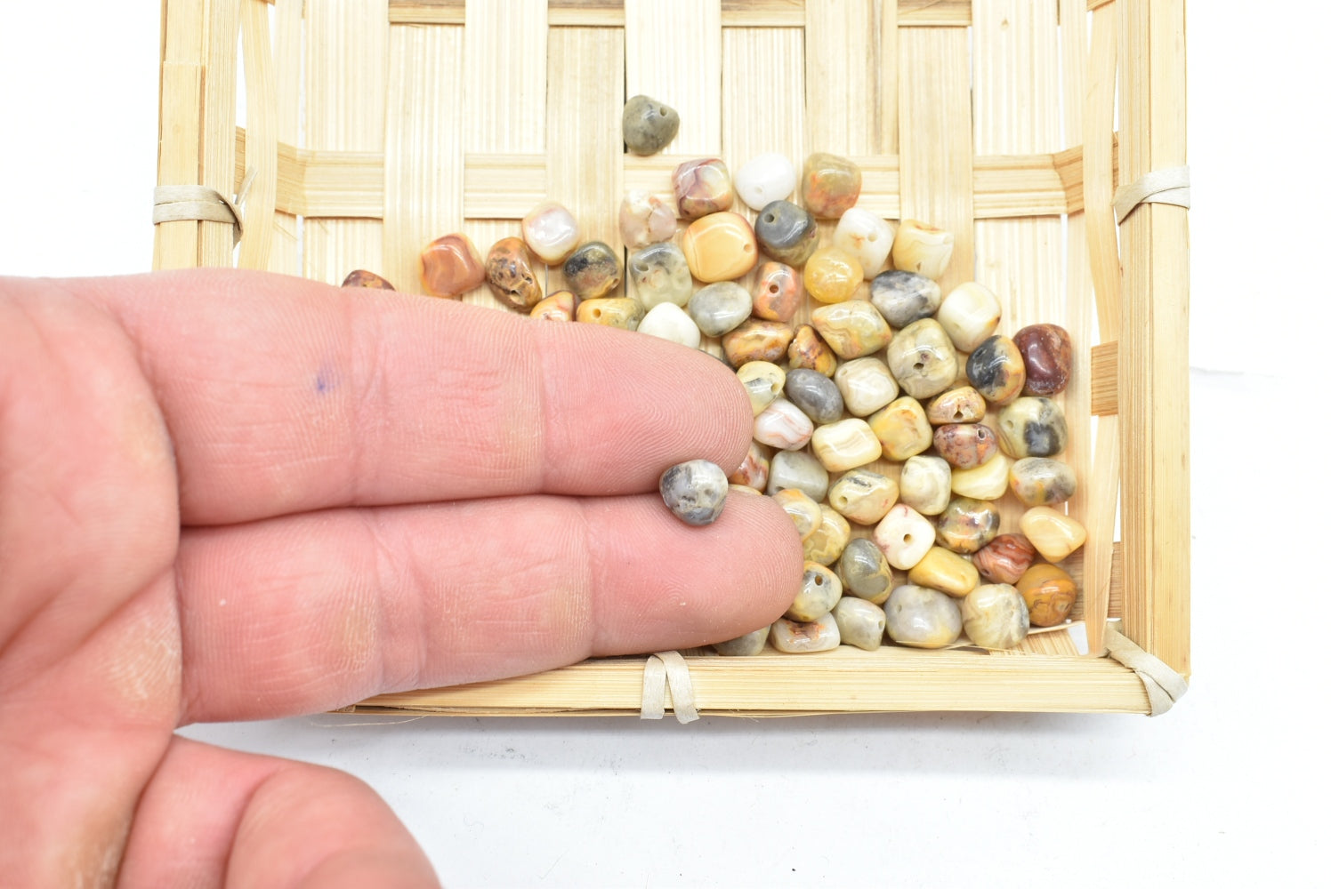 Agate Beads 5-7 mm Perforated - 5 Pieces