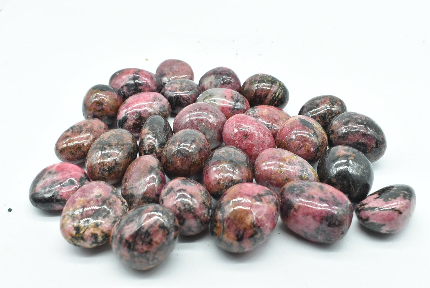 Tumbled Rhodonite Quality A