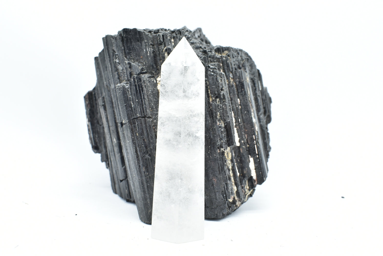 Tip of Polished Rock Crystal - Hyaline Quartz