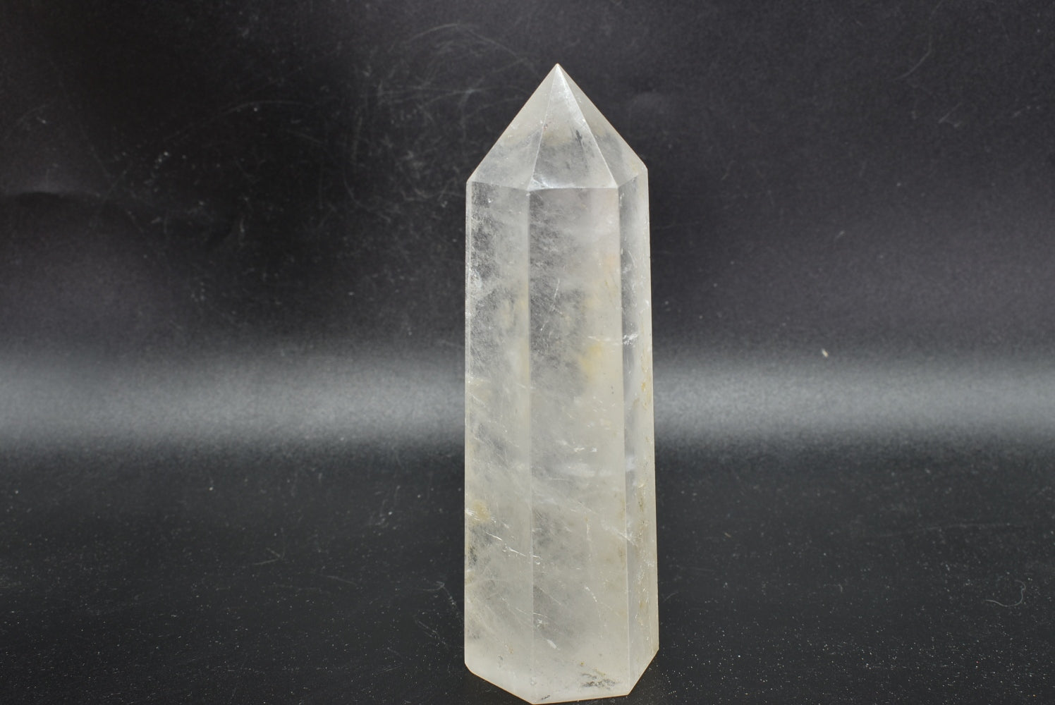 Polished Rock Crystal Tip - Hyaline Quartz 12.5 cm