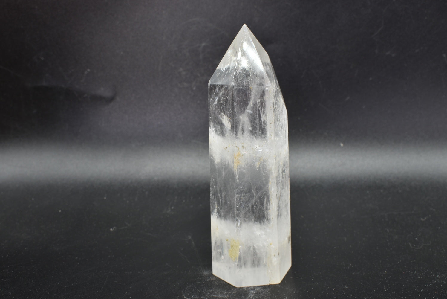 Polished Rock Crystal Tip - Hyaline Quartz 12.9 cm
