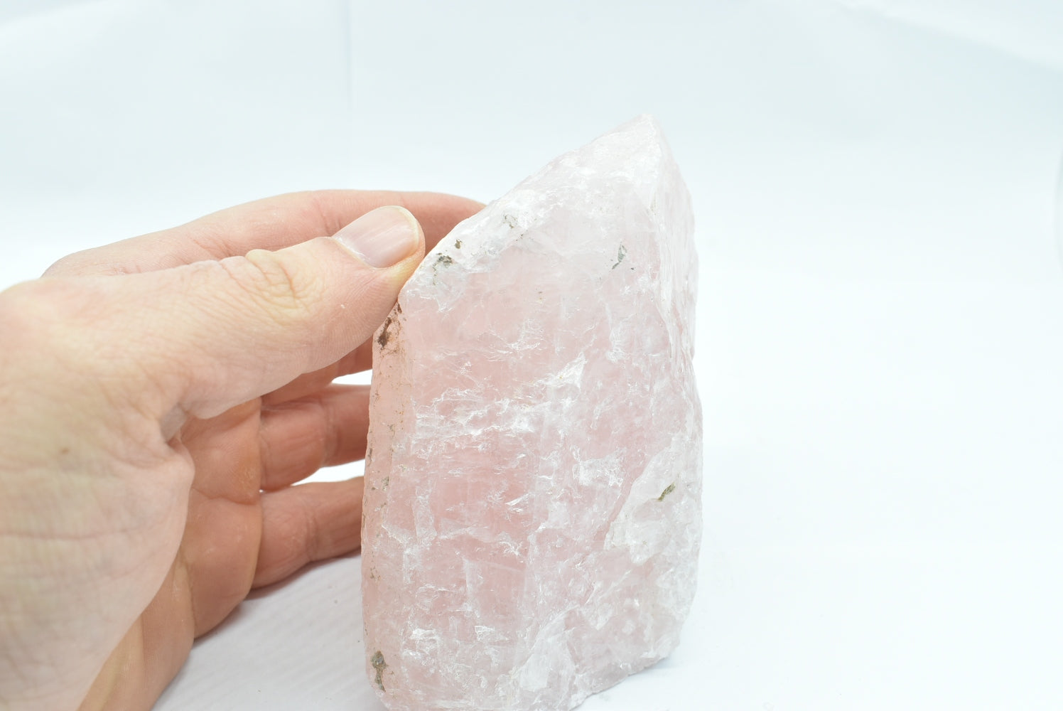 Rose Quartz with Flat Base