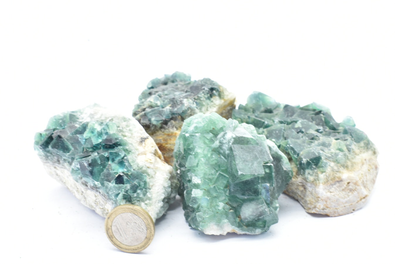 Green Fluorite Crystals 6.5-9.5 cm