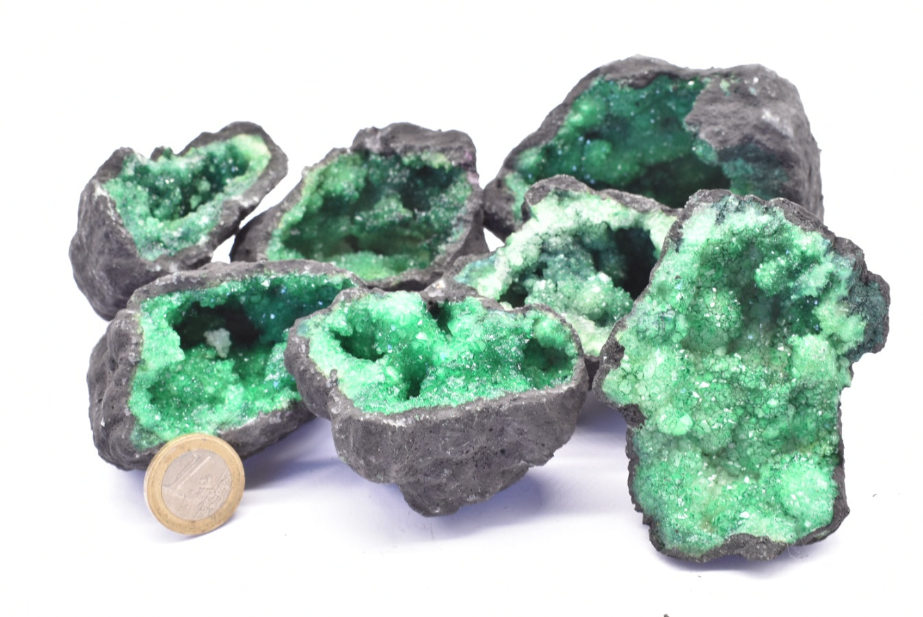 Tinted Green Quartz Geode
