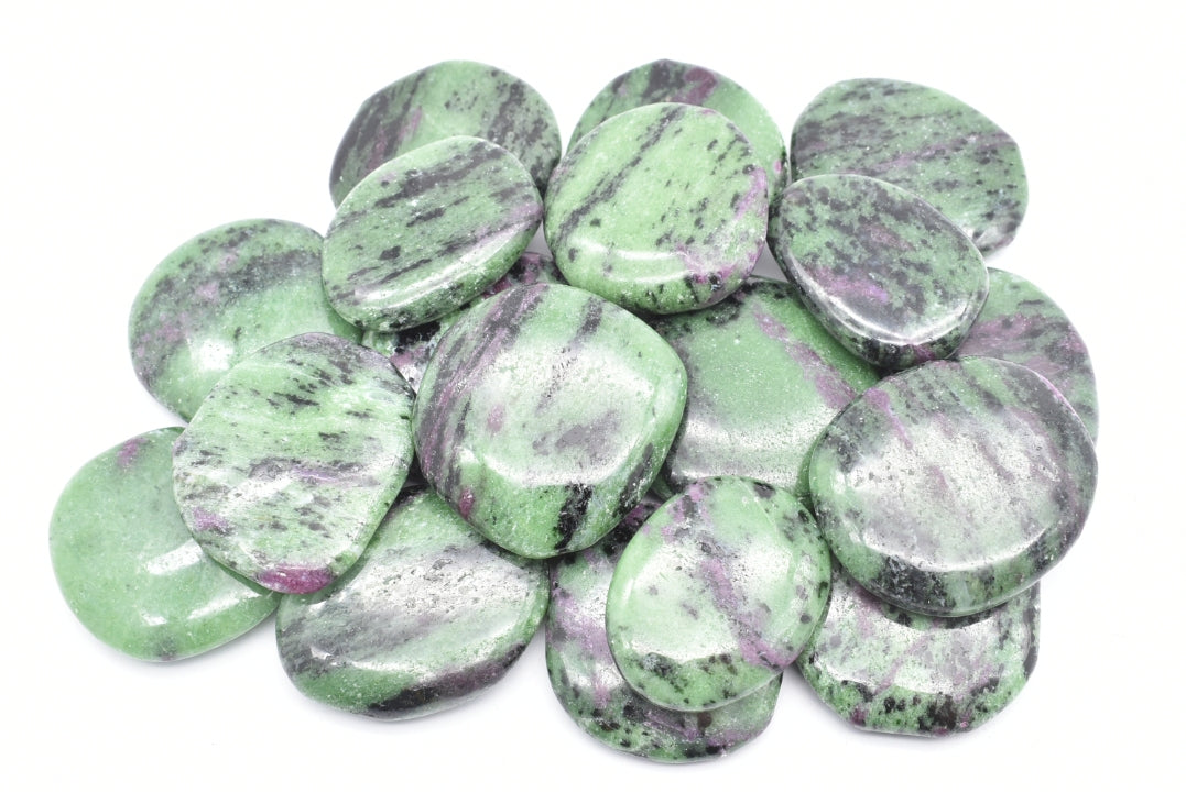 Ruby in Zoisite Tumbled Plate