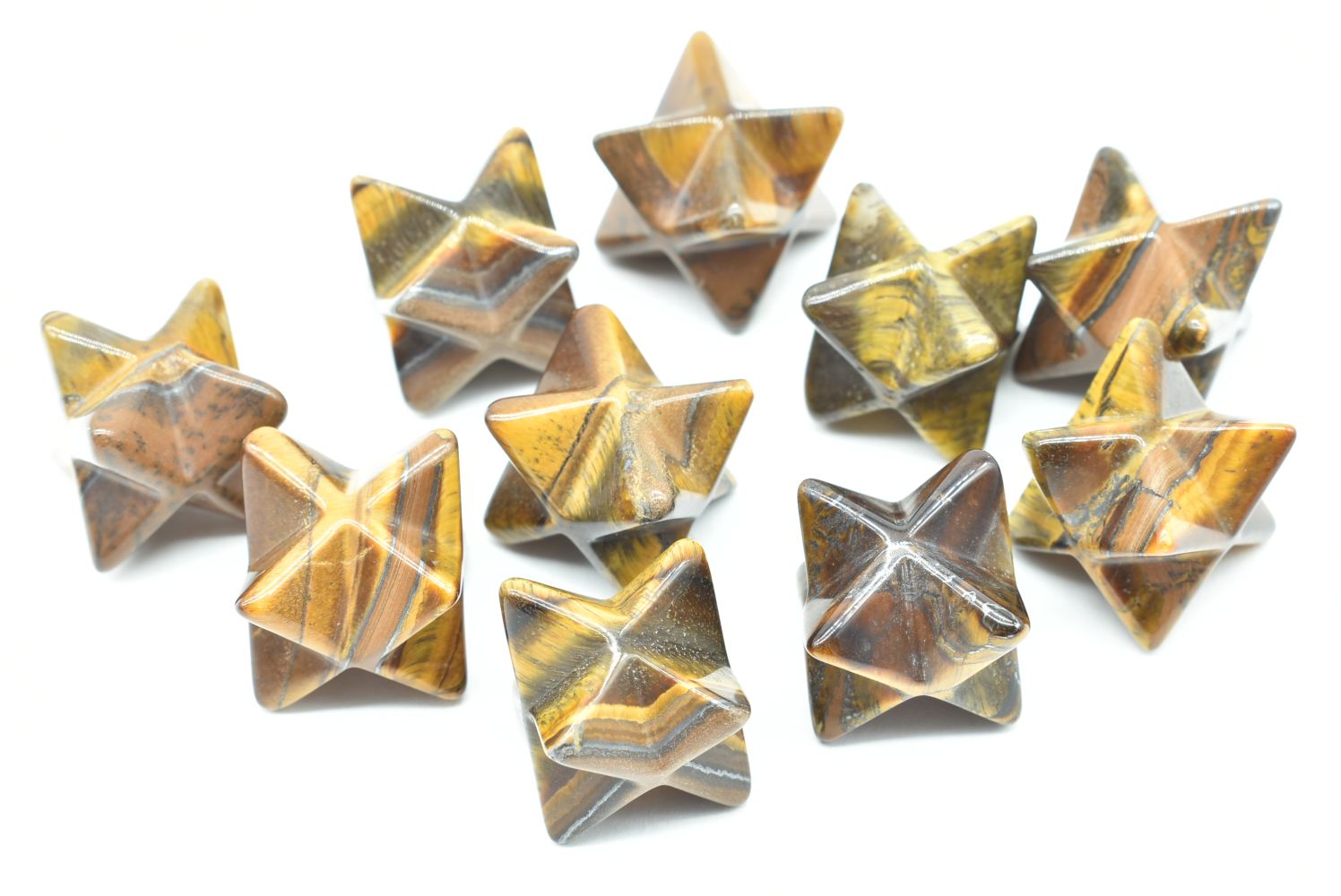 Tiger's Eye Merkaba Star