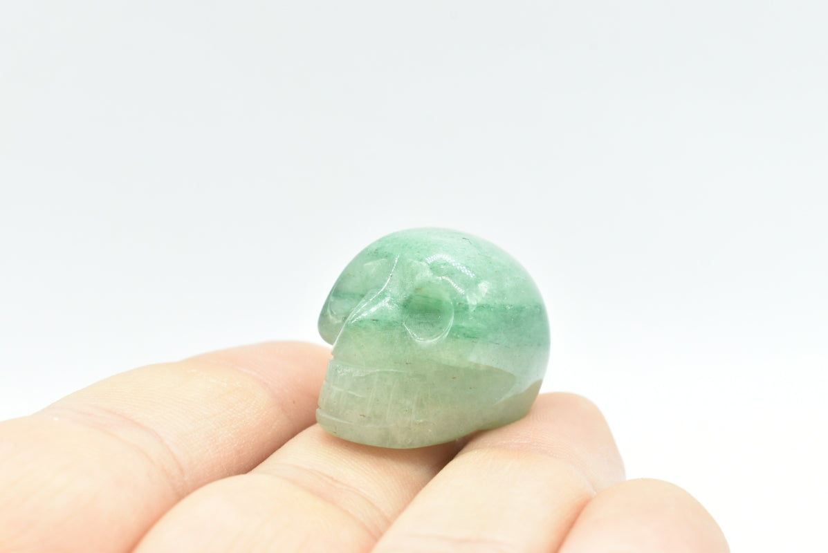 Mini Aventurine Skull – MineralsClub